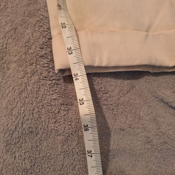 BROOKS BROTHERS Pants Men 42L (42/34) Cream Khaki Cuffed Pleated Straight Preppy - Picture 12 of 15